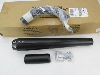Harley Davidson Bassani Black Pseudo Exhaust Left Side Slip On Muffler