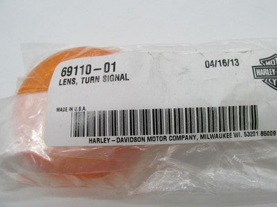 Harley-Davidson Genuine NOS Amber Bullte Turn Signal Lens 69110-01
