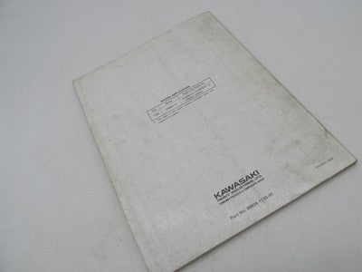 Kawasaki Factory 1990 Vulcan 500 EN500 Motorcycle Service Manual Supp