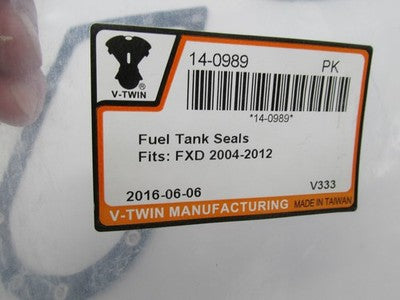 V-Twin NOS Set of 3 Harley FXD Fuel Tank Seals 14-0989