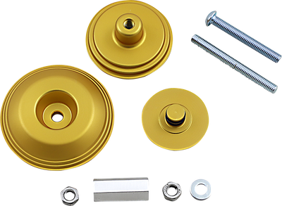 Kuryakyn Lodestar Rear Axle Sliders Gold 3802