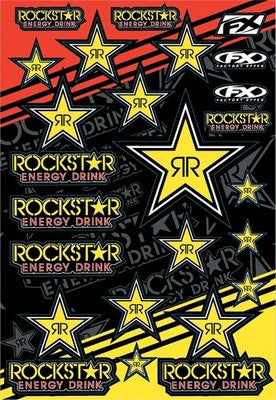 Factory Effex Rockstar Yellow Sticker Kit 15-68702