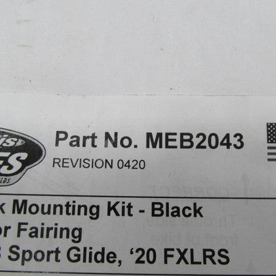 Memphis Shades NOS Trigger-Lock Mounting Plates Set, Black M1740EB M17