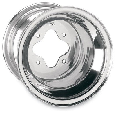 AMS Standard-Lip Spun Aluminum Wheel 10x8 - 3+5 Offset - 4/115 Polishe