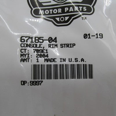 Harley-Davidson Genuine OEM NOS 04-17 Dyna Console Rim Strip 67185-04