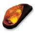 K & S Mini Wing Marker Lights Black/Amber Lens - Dual Filament 25-8083
