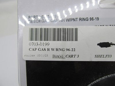 Drag Specialties NOS 96-19 Right Hand Gas Cap w/ Paint Ring 0703-0199