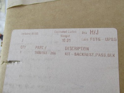 Vicotry Genuine OEM NOS Passenger Quick Release Backrest Kit 2880163-2