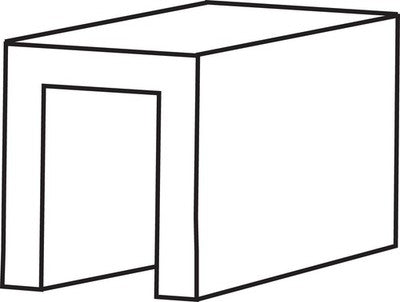 Garland Tunnel Wear Strip/Heat Exchanger Protector 1in. H x 1/2in. W -