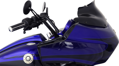 Klock Werks 8in Flare Windshield Black KW05-01-0190