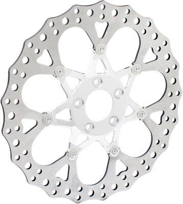 Arlen Ness Procross Two-Piece Floating Front Rotor 14" Chrome 33-10102