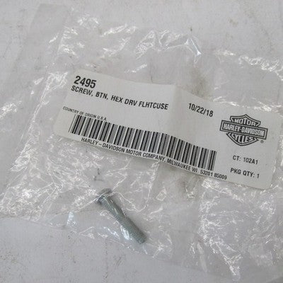 Lot of 4 Harley NOS OEM FLHTCUSE Button Head Hex Screws 2495