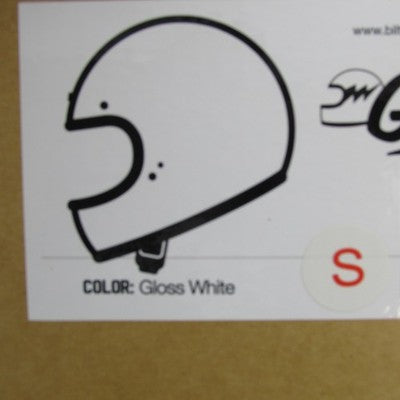 Biltwell NIB Gringo DOT Helmet Small - Gloss White 1002-517-102 | 0101
