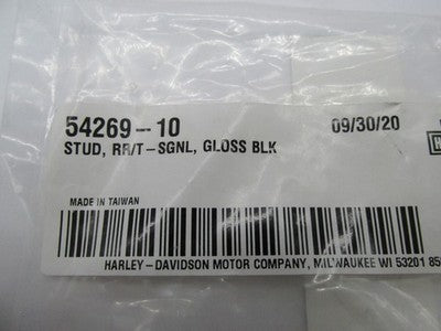 Harley Davidson Genuine NOS Stud RR Turn Signal Gloss Black 54269-10