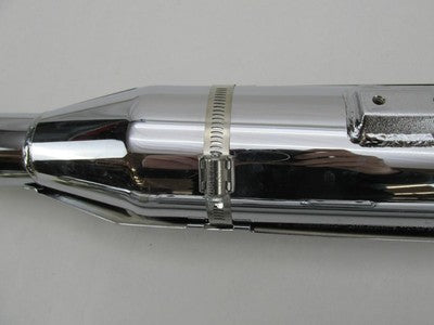 Pair of Harley Genuine Chrome Stock Softail Exhaust Mufflers 65924-03