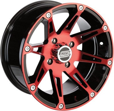 Moose Racing Type 387X Wheels 14X7 4/1104+3 Red Front 0230-0815