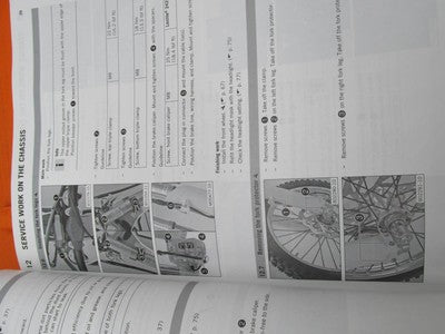 KTM 2015 Freeride Free Ride Motorcycle Owner's Manual with Portfolio
