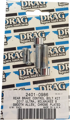 Drag Specialties M-Eight Rear Brake Bolt Kit Smooth 2401-0986