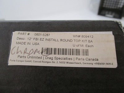 Fat Baggers NOS NIB 12" EZ Install Round Top Handlebars Kit 0601-5287