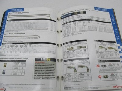 Aeroquip Automotive Race Car Parts Product Catalog Book