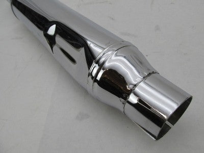 Harley-Davidson Chrome 16-3/8" inch Long 1.75" Mid Exhaust Pipe Muffle