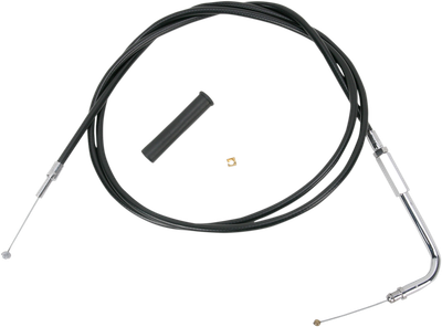 Drag Specialties Alternative Length Black Vinyl Throttle Cable 24 1/2in.