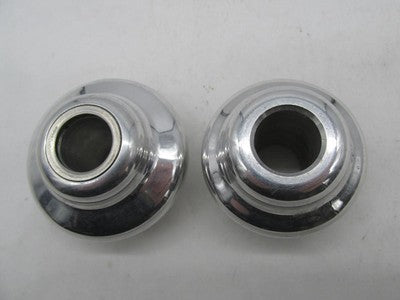 Pair of Harley-Davidson Chrome Fork Caps Covers 97576 0014-1583