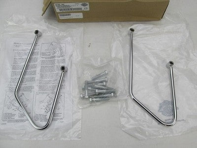 Harley Davidson Genuine NOS Softail Chrome Saddlebag Support Kit 91790
