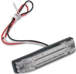 Bluhm Enterprises Rectangle LED Trailer Light 4in. 6 - Red with Clear