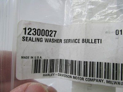 Lot of 5 Harley Davidson Genuine NOS Sealing Washer 12300027