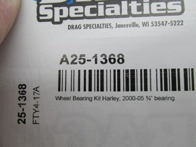 Drag Specialties NOS Harley Wheel Bearing Kit 3/4" Front/Rear A25-1368