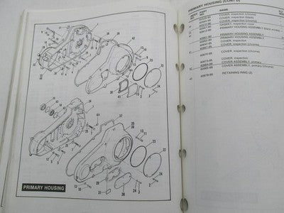 Harley-Davidson Genuine 1991 and 1992 1340 Models Parts Catalog 99450-