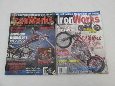 Lot of 6 Harley Davidson Custom Chopper Iron Works Magazines