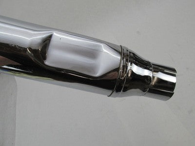 Harley-Davidson Chrome 16-3/8" inch Long 1.75" Mid Exhaust Pipe Muffle