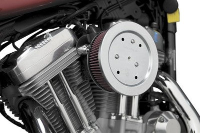 Arlen Ness Billet Sucker Stage II Air Filter Kit with Steel Cover Satin 18-511