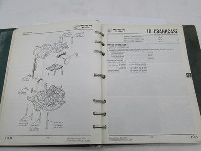 Honda Official Factory 1979-82 XL500S XL500R Shop Service Manual