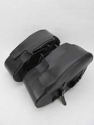 Pair of Harley-Davidson Genuine Teardrop Leather Saddlebags 79056-01 7