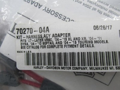 Harley Davidson Genuine NOS Harness ACY Adapter Kit 70270-04A