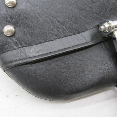 Mustang Adjustable Smooth Driver Backrest w/Chrome Studs Harley Tourin