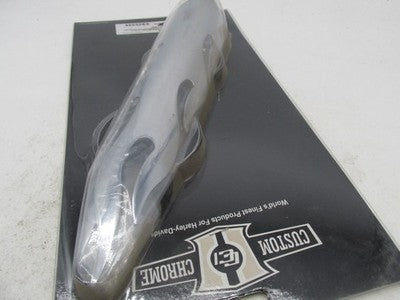 Harley Davidson Custom Chrome Universal Flame Exhaust Heat Shield 11-3