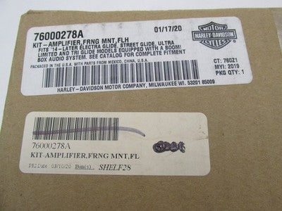 Harley Davidson Genuine NOS 2014+ FLH Fairing Mount Boom Amplifier Kit