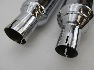Pair of Harley Genuine Chrome Touring Exhaust Mufflers 64900236A & 649