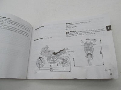 Ducati Official Factory 2006 Multistrada 1000DS Owner's Manual
