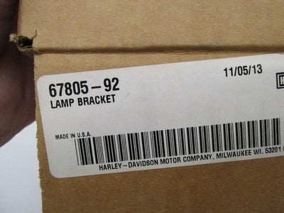 Harley NOS Genuine OEM Headlight Lamp Bracket 67805-92