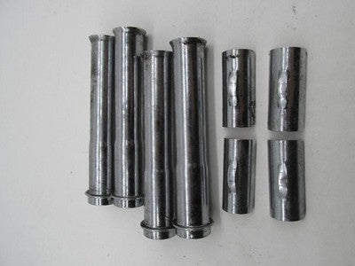 Lot of 4 Harley-Davidson Genuine Chrome 4-5/8" Push Rod Tubes and Clip