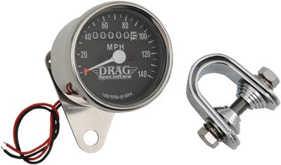 Drag Specialties Mini Speedometer 1:1 Ratio with Black Face DS-244130