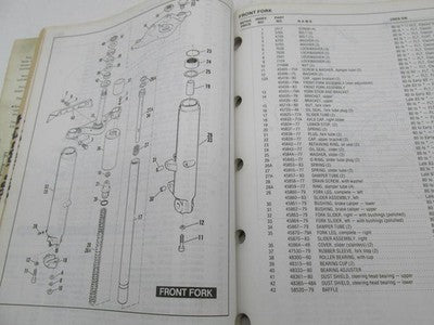 Harley-Davidson Official Factory 1980 - 1983 FLT Models Parts Catalog
