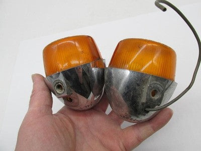 Pair of Harley Davidson Genuine Yankee 1030 Shovelhead Turn Signal Hou