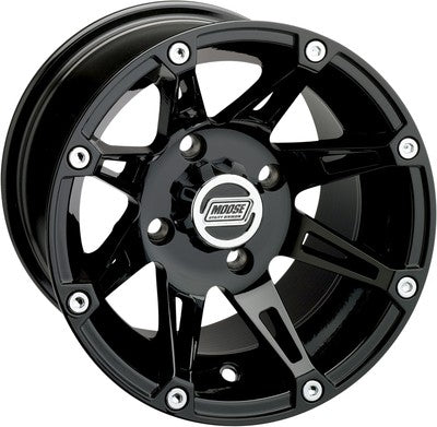 Moose Racing Type 387X Wheels 14x8 - 4+4 Offset - 4/136 Black Rear 023