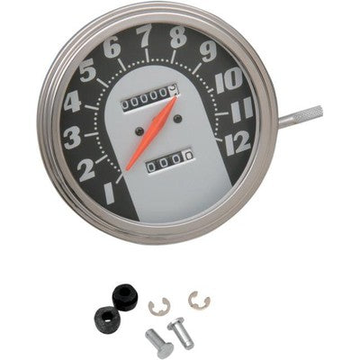 Drag Specialties 5in. Dash Mount 2240:60 Speedometer 62-67 Face DS-243